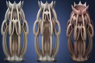 3D model Convoluted Crown Vase (STL)